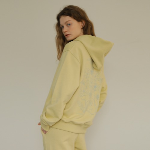 HOWS Flower Hoody for Women_Yellow