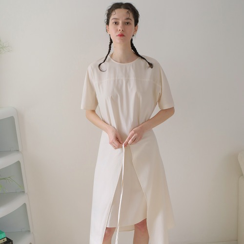A-line wrap skirt &amp; dress set  Coral Ivory
